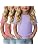 3-Pack Baby Girls Ribbed Cotton Blend T-Shirts