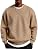 Men's Lightweight Crewneck Sweatshirt with Geometric Texture