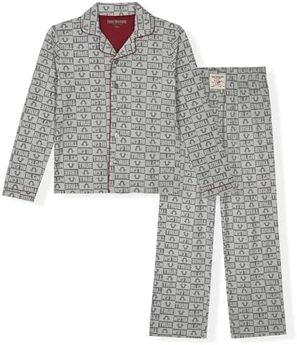 True Religion Boys 2-Piece Pajama Set with Button Front Top