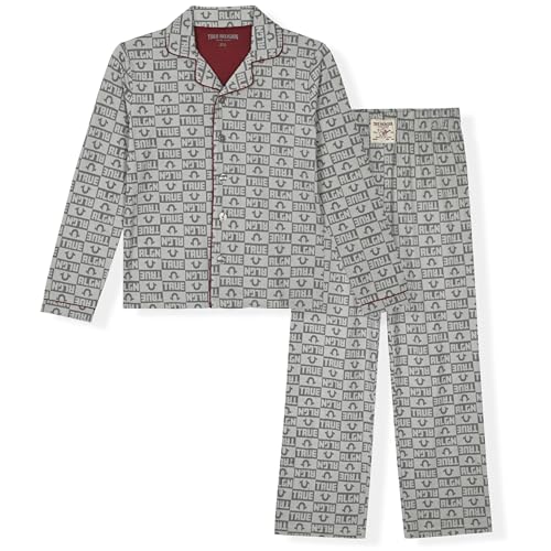 True Religion Boys 2-Piece Pajama Set with Button Front Top