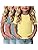 3-Pack Baby Girls Ribbed Cotton Blend T-Shirts
