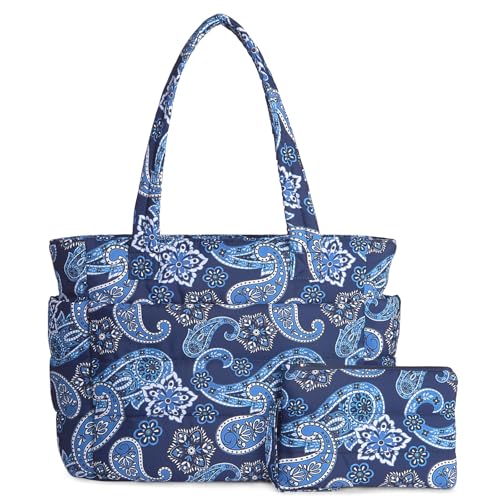 Lightweight Quilted Puffer Tote Bag for Women, Travel & Work
