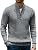 Men’s Quarter Zip Cable Knit Pullover Sweater