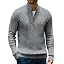 Men’s Quarter Zip Cable Knit Pullover Sweater