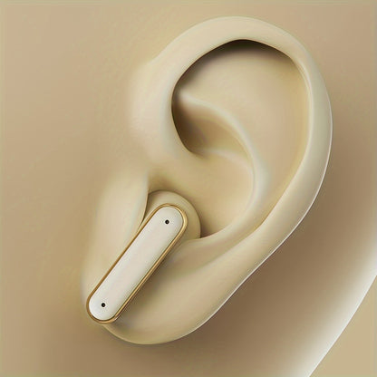 New Design True Wireless Music Semi In-Ear Headphones for Sports, Compact Earbuds Featuring TWS 9D HIFI Stereo Sound, HD Calling, And Dolby Stereo. Compatible with Android And Iphone for Music And Phone Calls.