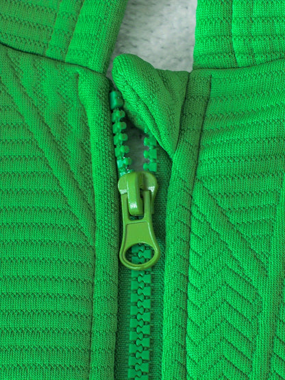 2pcs set of casual and fashionable fleece thickened Jacquard zipper pocket shoulder-length hooded sweatshirt and fleece Jacquard sports jogging pants suit, children's autumn and winter comfortable and versatile clothing, can