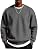 Men's Lightweight Crewneck Sweatshirt with Geometric Texture