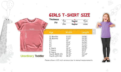 Girls Unicorn Birthday Shirt Toddler Party Tee 1-7 Years