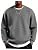 Men's Lightweight Crewneck Sweatshirt with Geometric Texture