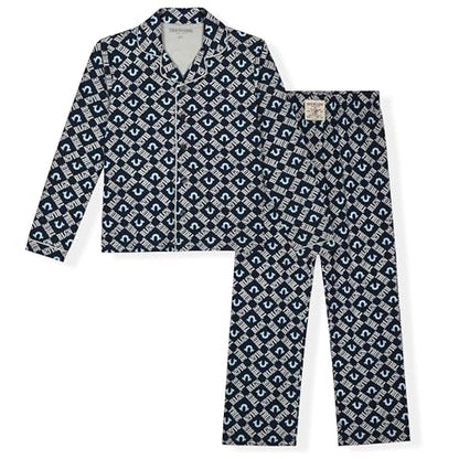True Religion Boys 2-Piece Pajama Set with Button Front Top
