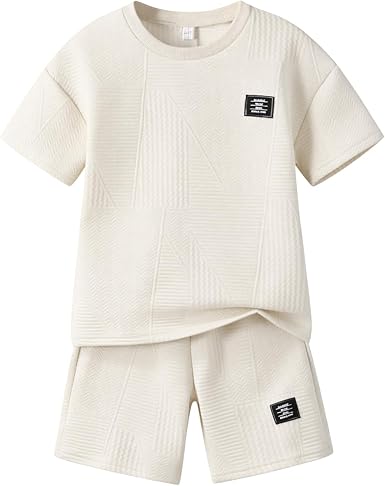 Boys Summer Short Sleeve Top & Shorts Set Ages 6-12