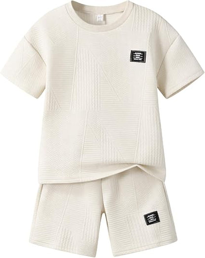 Boys Summer Short Sleeve Top & Shorts Set Ages 6-12
