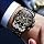 OLEVS Men's Waterproof Luminous Chronograph Watch Gold Black