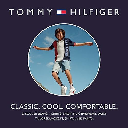Tommy Hilfiger Boys' Short Sleeve Polo Shirt – Soft Pique Fabric