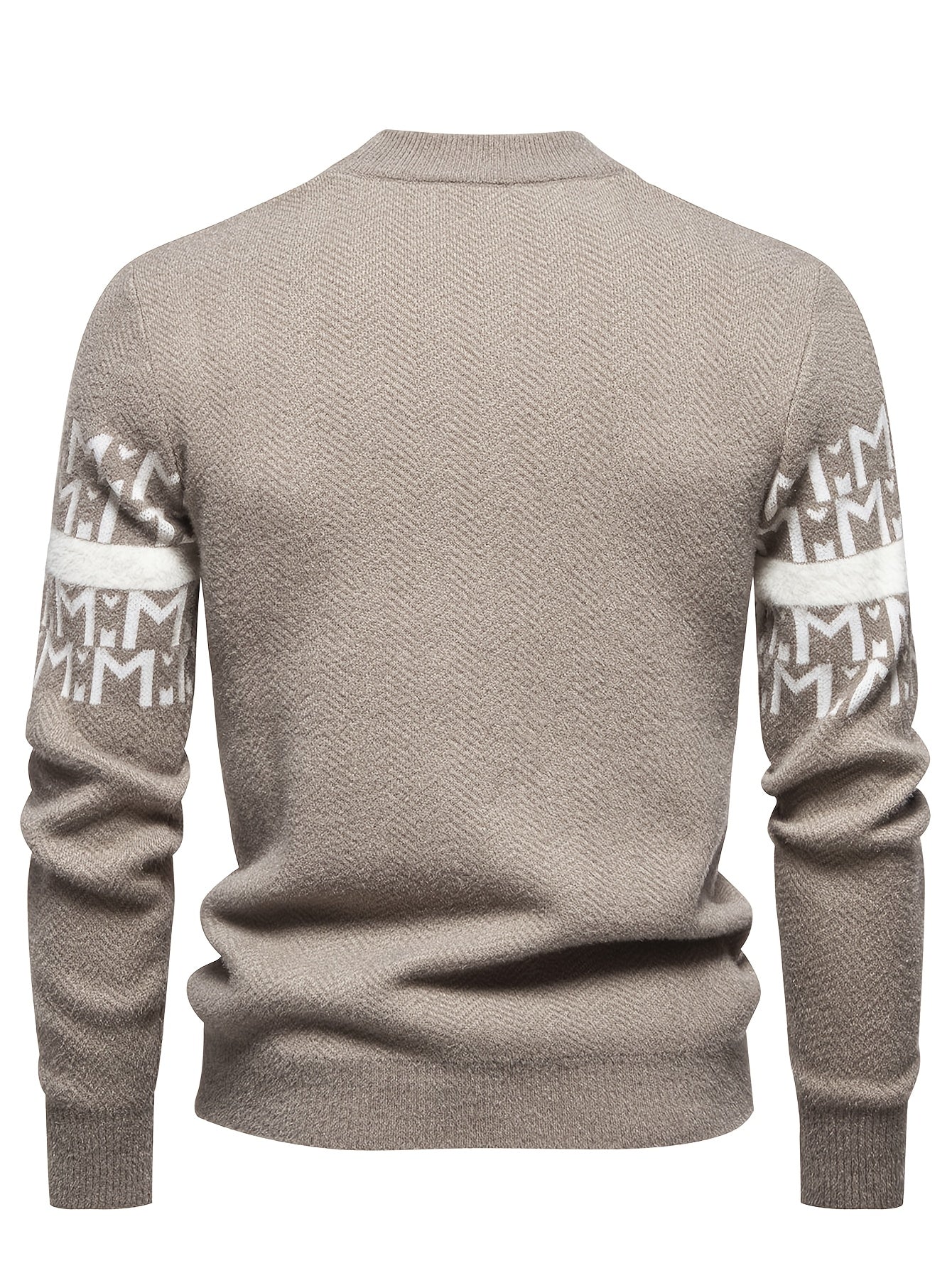 Տղամարդկանց նոր աշուն/ձմեռ տրիկոտաժե սվիտեր, բարձր վզնոցով, ամենօրյա, նորաձև, տաք հիմք - Senmeigou