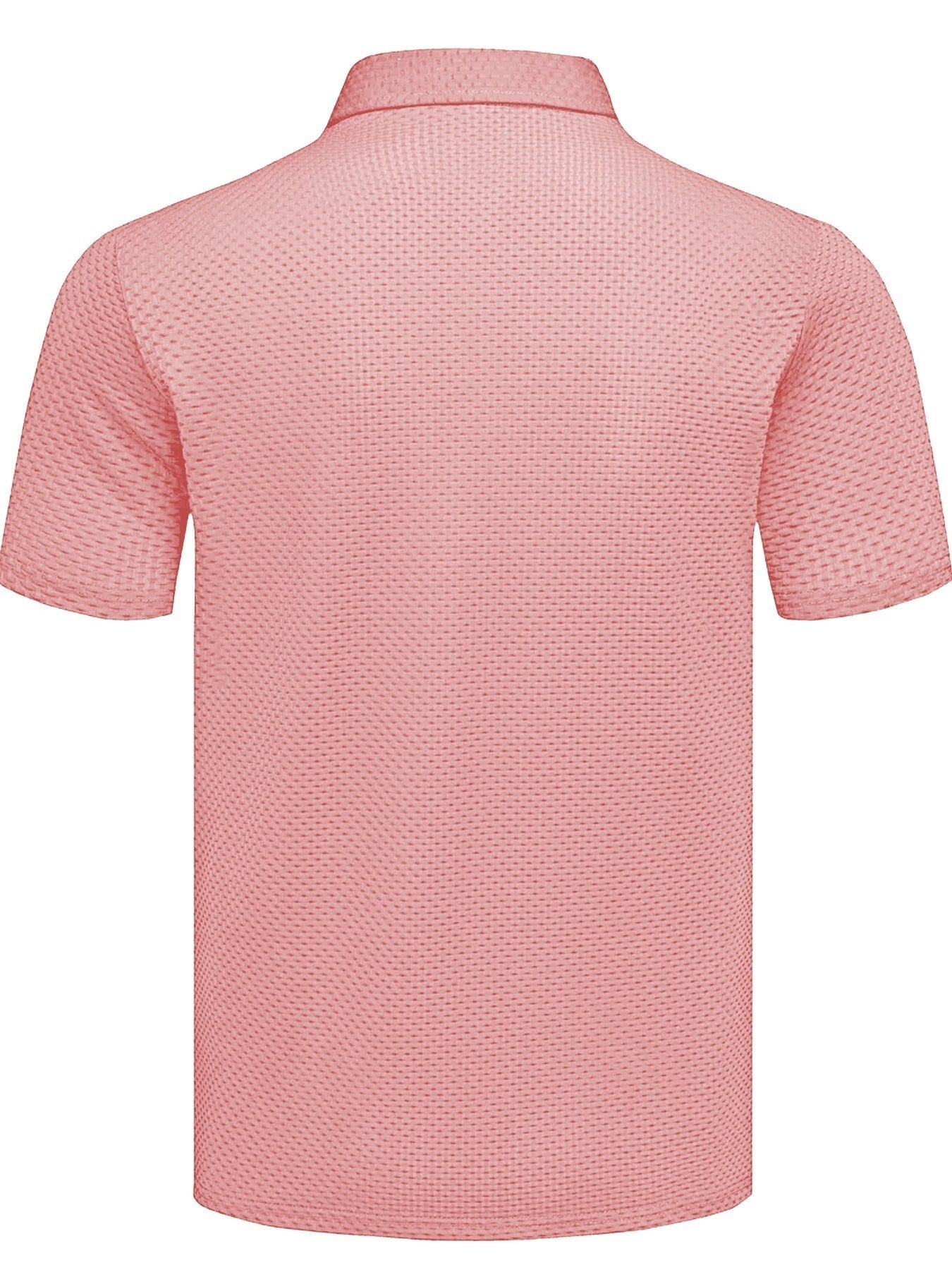 FS1128 Style Men'S Jacquard Polo Shirt with Unique Print Patterns, Casual Short Sleeves, Summer Fashion, Breathable Embossed Top, a Perfect Gift - ayq