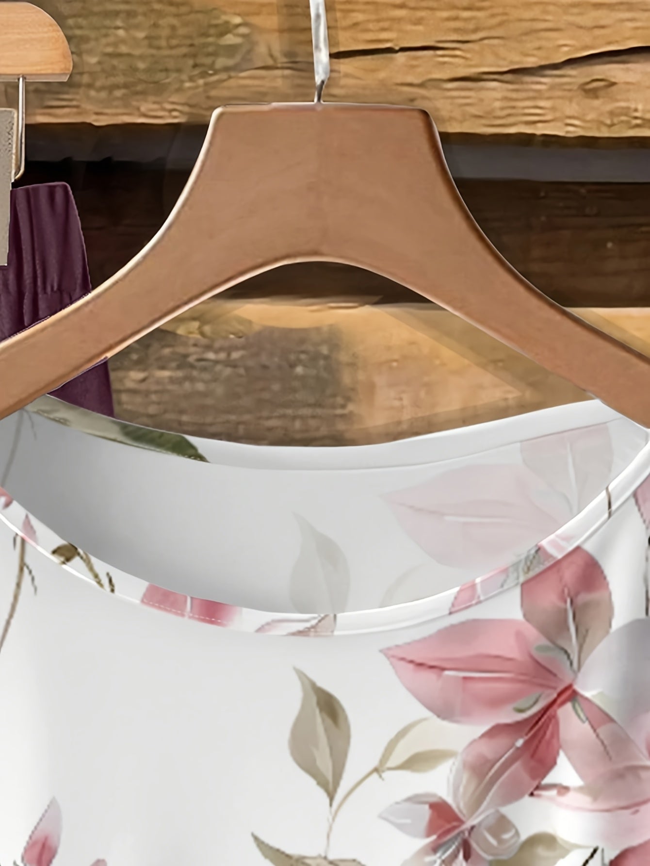 Women's Floral Bow-Tie Blouse & Loose Straight Pants Set