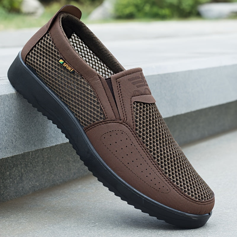 Men's Breathable Slip-On Casual Large Size Sneakers - ayq