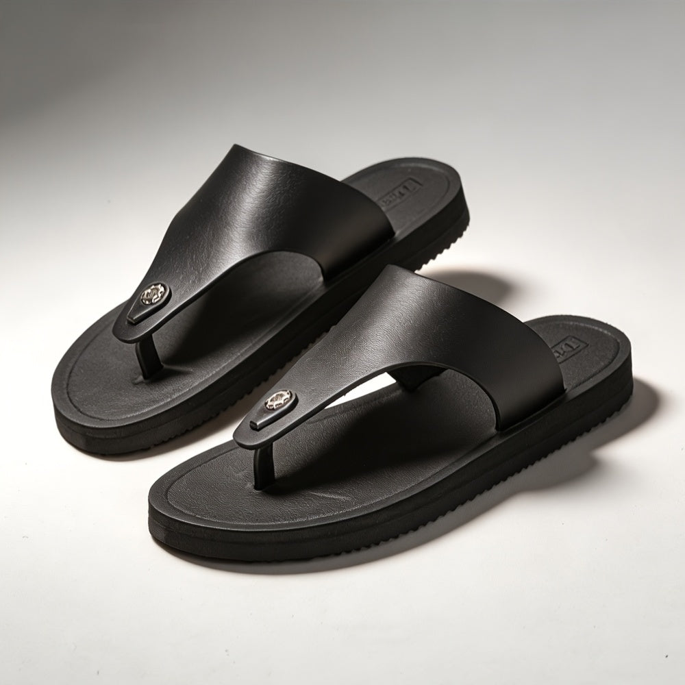Men's Casual Non-Slip Flip-Flops with Shock-Absorbing Sole
