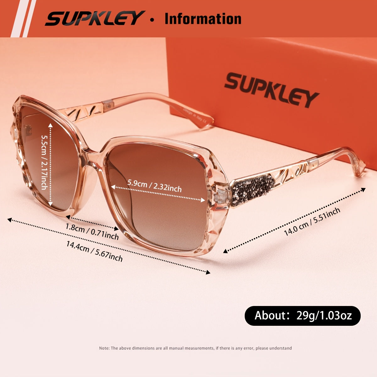 Elegant Women’s Butterfly Polarized Sunglasses UV400 PC Frame