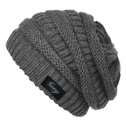 Unisex Chunky Polyester Beanie for Fall and Winter