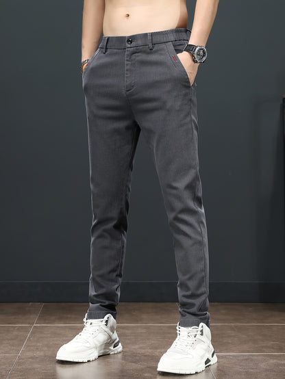 Men'S Spring Casual Trousers, Lightweight Business Outdoor Straight-Leg Pants, Versatile And Stylish for Spring And Autumn, Suitable for Sports And Formal Occasions.