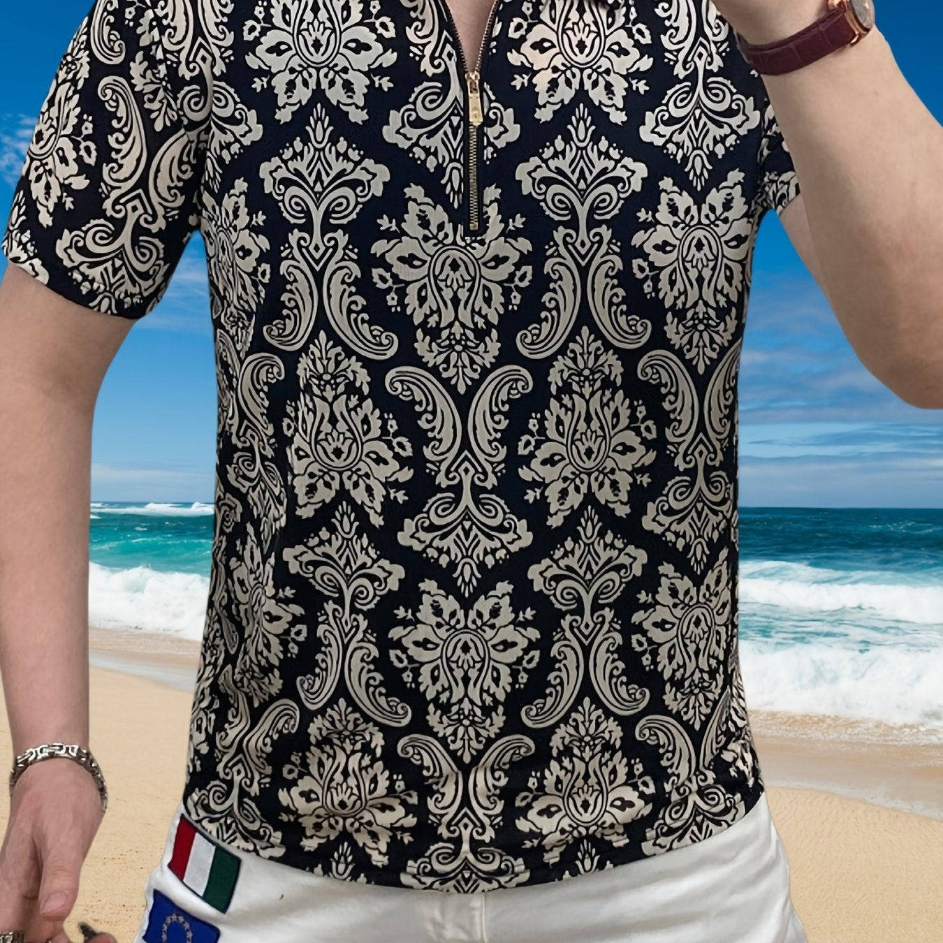 Men's Short Sleeve Shirt, Short Sleeve T-Shirt, Men's Summer Top, Men's Clothing - ayq