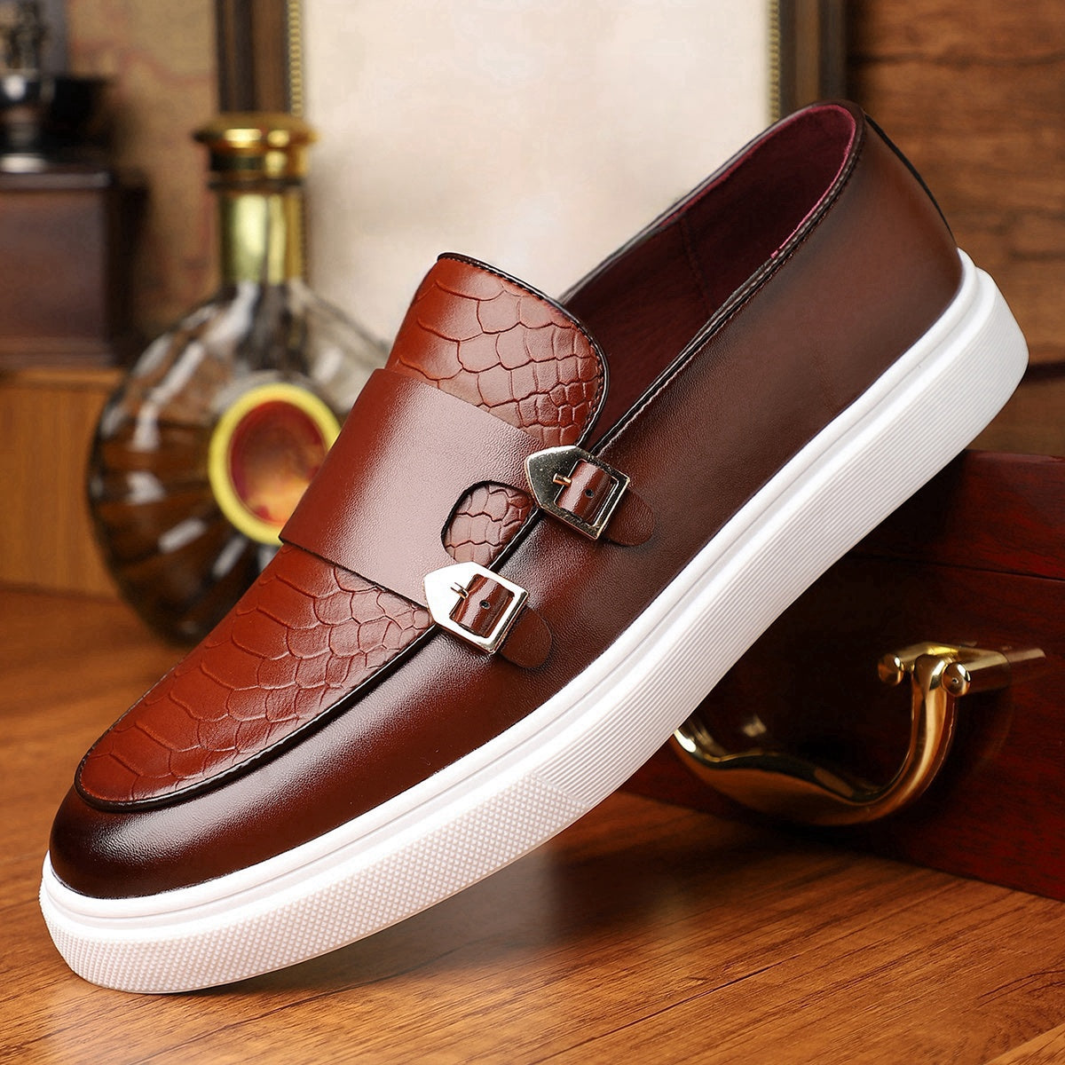 Men's British Style Slip-On Loafers Casual Business Shoes
