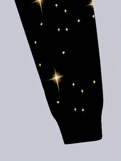 Christmas Fashion 3D Print, Boys' Fashion 3D Print Casual Hooded Zip-Up Cardigan Set, Suitable for Outdoor Activities, Boys' Top and Pants Outfit, Hooded Sweatshirt and Pants Set, Long Sleeve Hoodie and Pants Set, Christma Ou