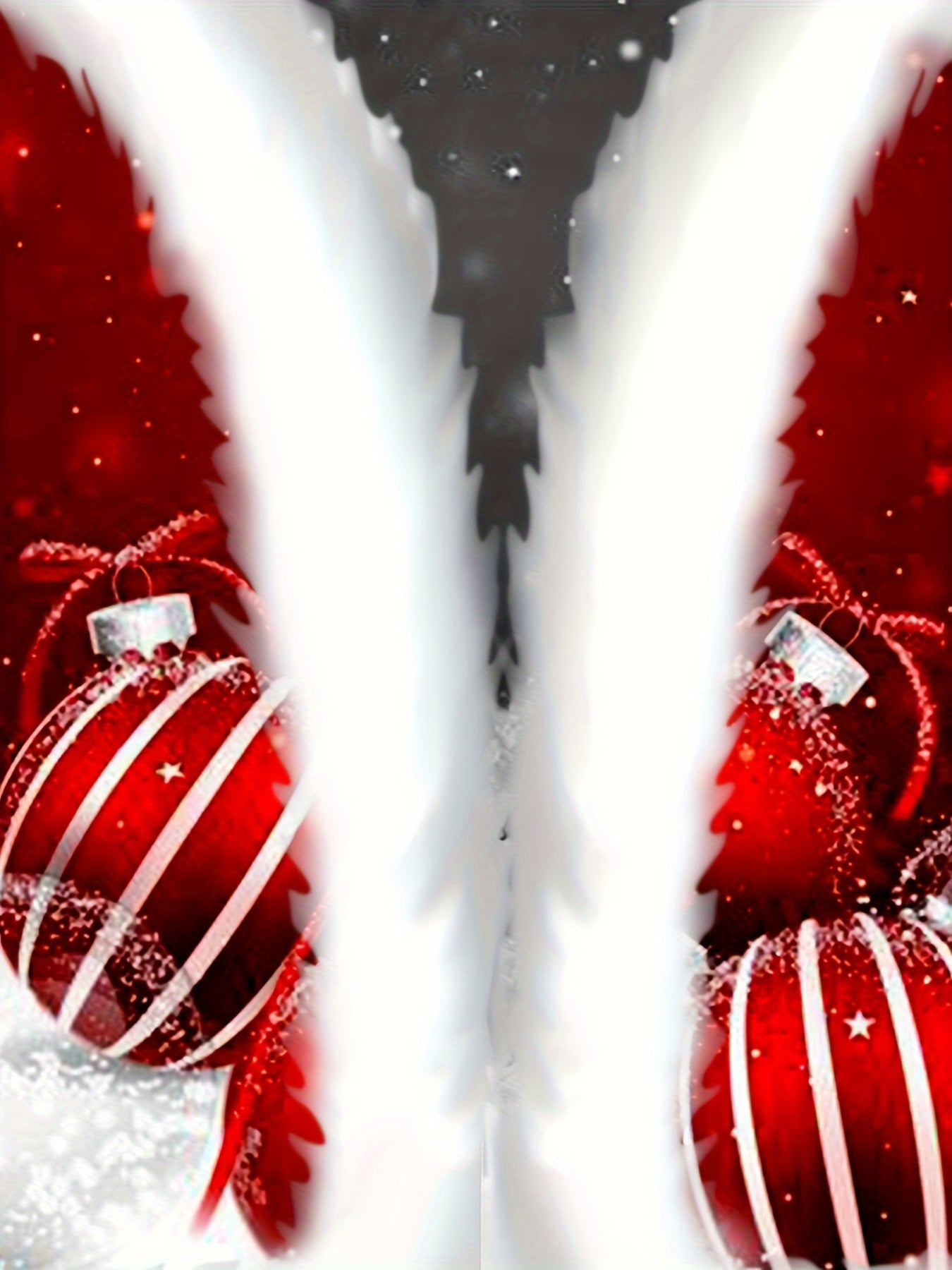 Plus Size Men's Funny Christmas Hoodie- Festive Santa Claus& Snowflake Print, Red& White Holiday Sweatshirt with Pockets, Casual Long Sleeve Pullover for Fall& Winter, Perfect Christmas Gift, Christmas Clothes, PLUS SIZE