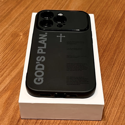 Shockproof TPU iPhone Case with God's Plan Slogan Design