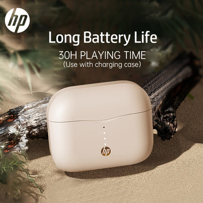 HP Wireless EarBuds, Over 30 Hours Battery Life, Touch Control, Rechargeable Lithium Battery, Compatible with Apple & Android, Built-in Microphone, Type-C Port Charging