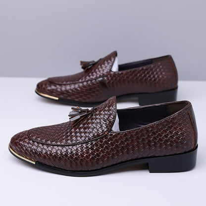 Men's Classic Tassel Loafers - Casual & Business Slip-On Shoes