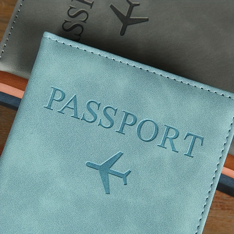 PU Simple Passport Holder Passport Protection Case Ճանապարհորդական անձնագրի ID կրեդիտ քարտի կափարիչ