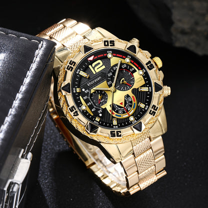 6pcs New Popular Large Dial Watches + Prayer Beads + Keychain And Pen + Stylish Travel Glasses + Business Wallet, Making You Vibrant in Life, Suitable for Various Occasions Such As Valentine'S Day, Dates, Christmas, Halloween