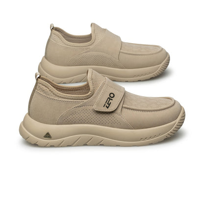 Men's Breathable Casual Canvas Shoes with Hook and Loop Fastener