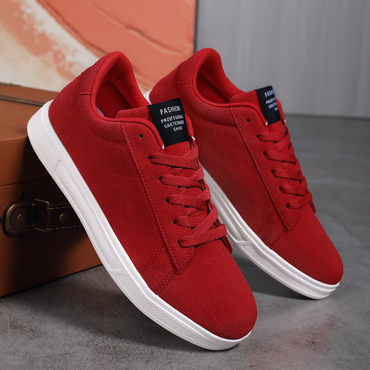 Men's Lightweight Lace-Up Casual Sneakers for Running & Outdoor