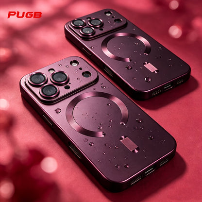 Matte Magnetic Wireless Charging Phone Case for iPhone 13-18 Pro Max