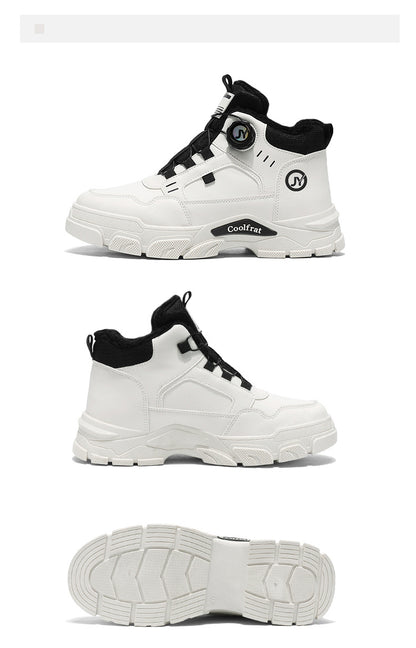 Տղամարդկանց նոր ձմեռային հաստ շերտով կոշիկներ, երեք գույնի, հարմարավետ և տաք, հեշտ հագնվող/հանվող, բռնակի դիզայնով, հարմար է բացօթյա ձյան, լեռնագնացության և լեռնագնացության համար։