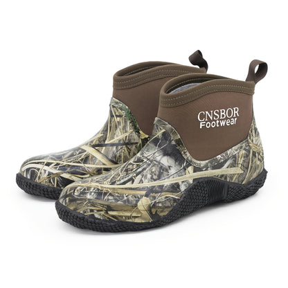 Men's Waterproof Outdoor Warm Slip-On Anti-Slip Rain Boots