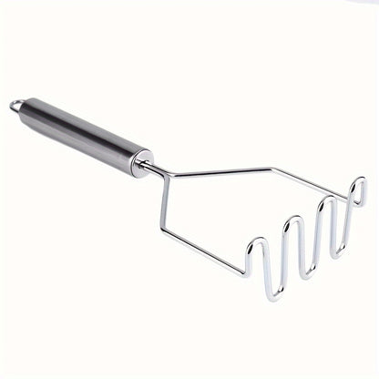 1 հատ Stainless Steel Wave Potato Masher - Իդեալական խոհանոցային բանջարեղենի և մրգային խյուսի համար, խոհանոցային պարագաներ | Ժամանակակից խոհանոցային գործիք | Երկարակյաց խոհանոցային սպասք