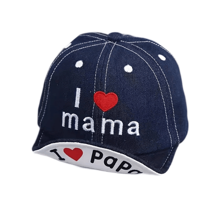 Toddler Denim Baseball Cap Sun Hat with Adjustable Strap