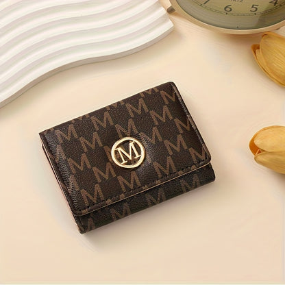 2025 New Women's Wallet Short European and American PU High-end Coin Purse Printed Multi Card Slot  Wallet Wallet Card Holder