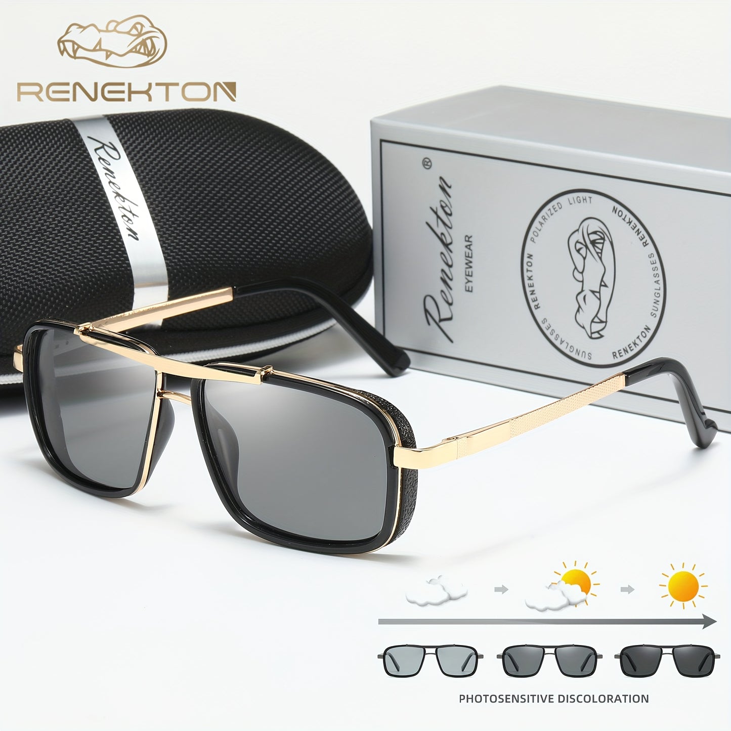 Men's Polarized Stainless Steel Sunglasses with TAC Lenses