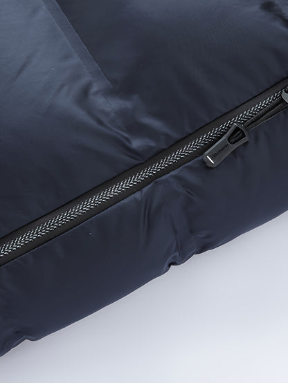 Men'S Heavyweight Winter Jacket - Thermal Insulated Coat with Zipper Closure, Slim Fit Formal & Casual Outerwear in Dark Green/Blue, Polyester-Lined Cold Weather Jacket for Everyday & Special Occasions, Winter Coats, Seasonal