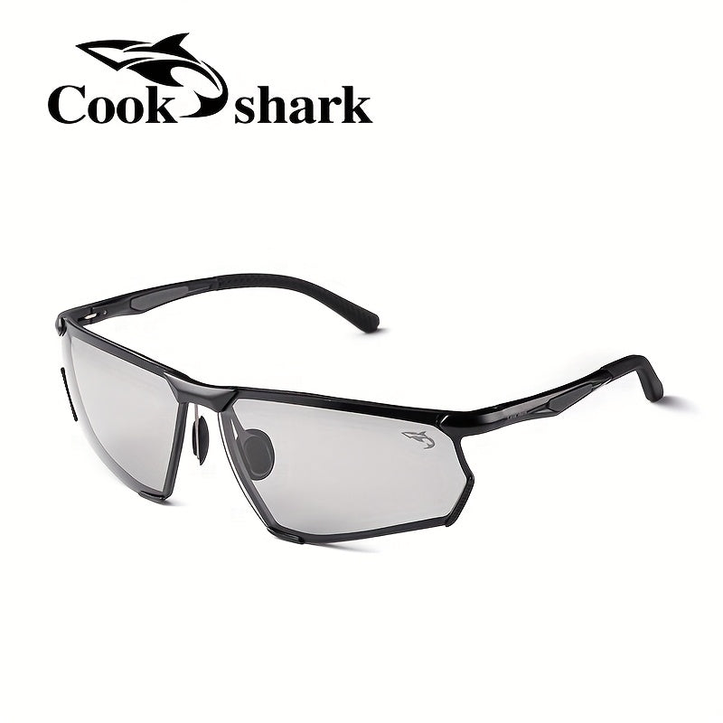 Cookshark Men's Polarized Semi-Rimless Sunglasses for Driving
