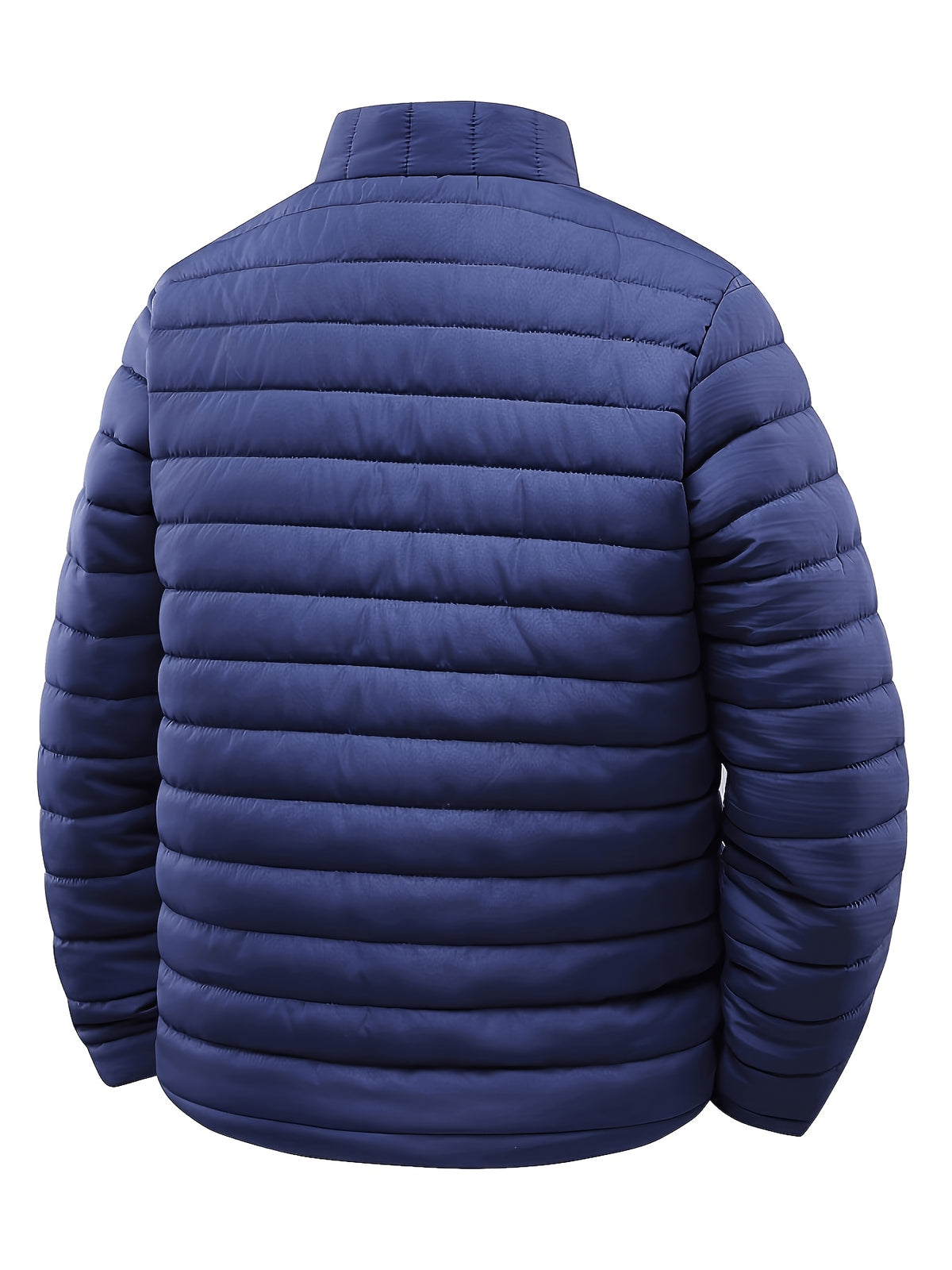 Men's Casual Stand Collar Jacket Lightweight Windproof Warm