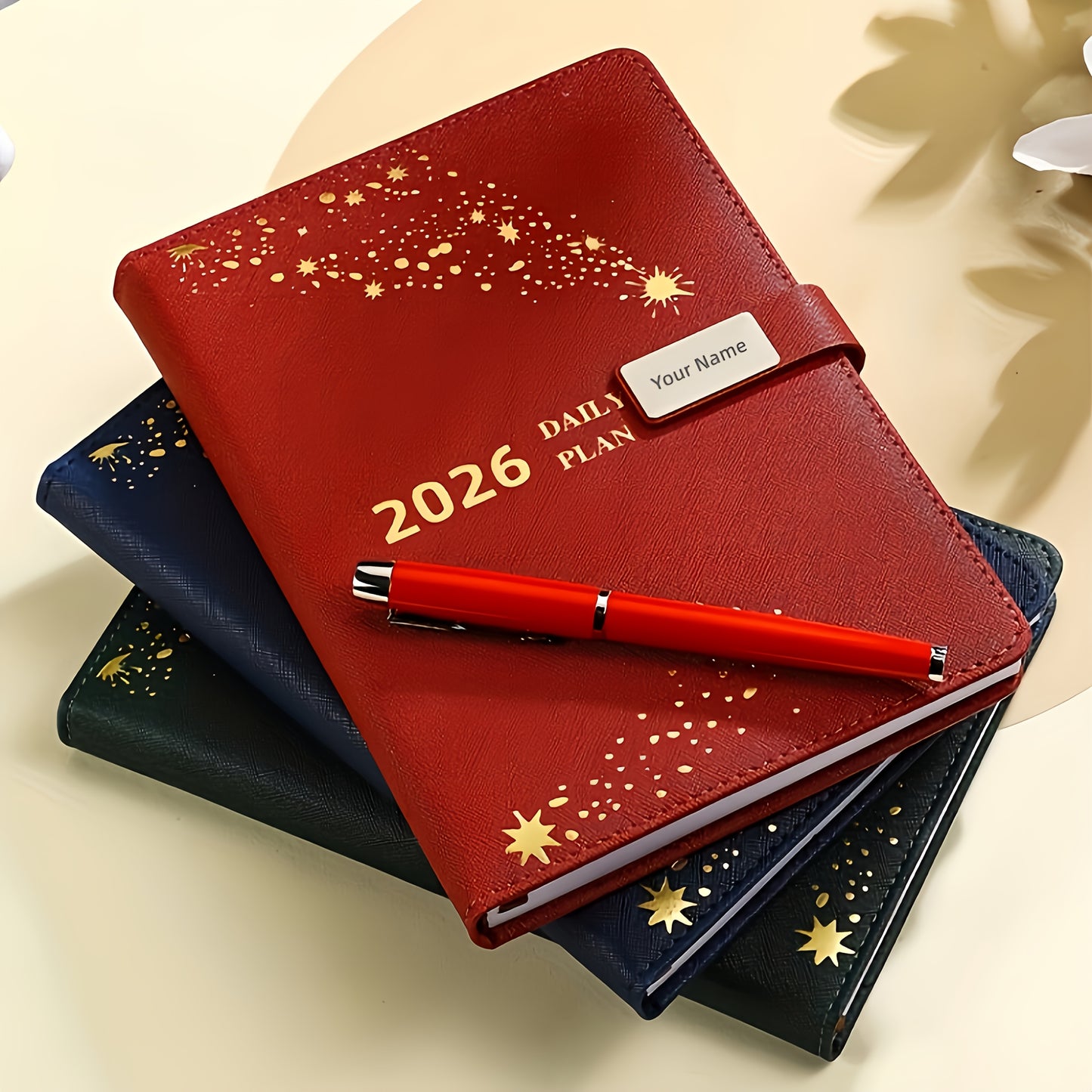 Custom 2026 Notebook Gift Box Set with Personalized Name Design, 365-Day Daily Planner, Premium Business Office Use, Birthday/Graduation/Teacher'S Day/Father'S Day Gift, Daily Planner Notebook