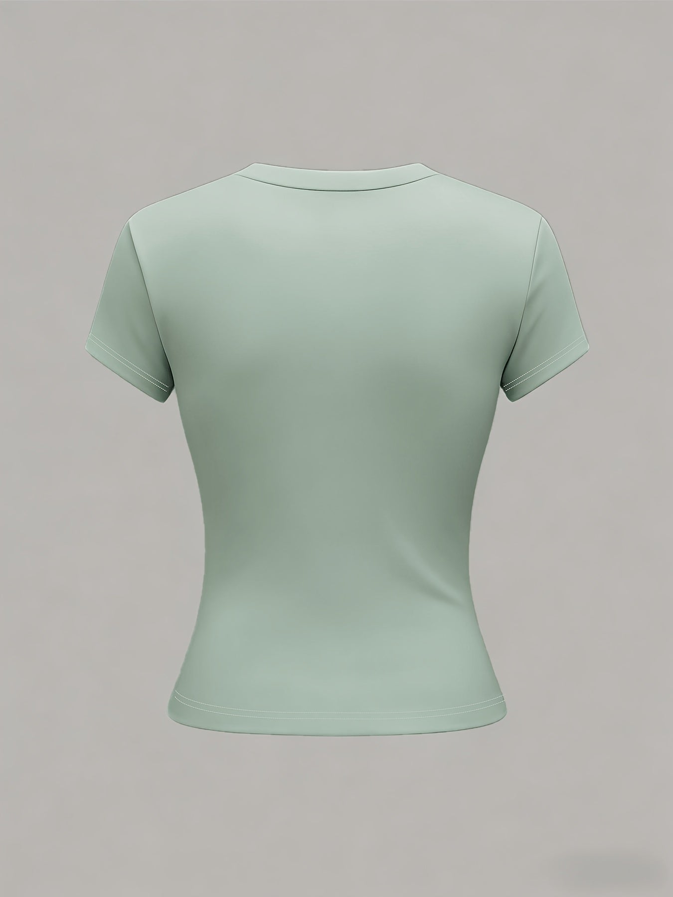 Slim Fit Believe Letter Graphic T-Shirt, Comfortable & Stylish - ayq