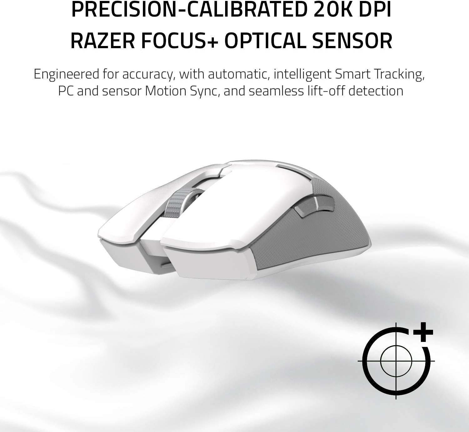 Razer Viper Ultimate Lightweight Wireless Gaming Mouse & RGB Charging Dock: Hyperspeed Wireless Technology - 20K DPI Optical Sensor - 74G Lightweight - 70 Hr Battery - Mercury White